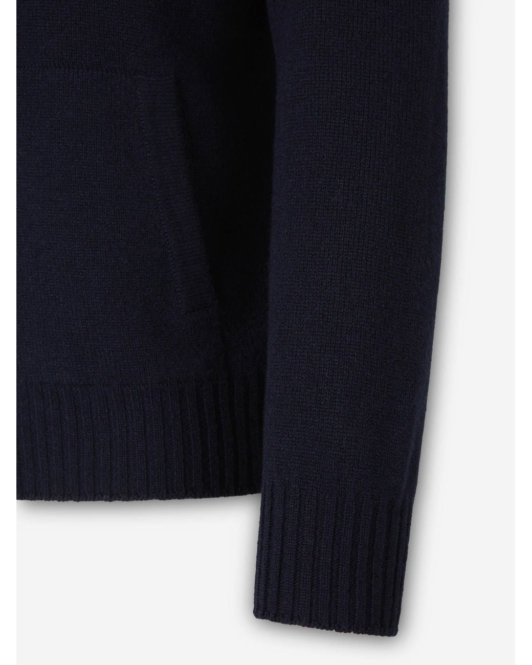 Santa Eulalia Blue Wool Cardigan With Hood for men