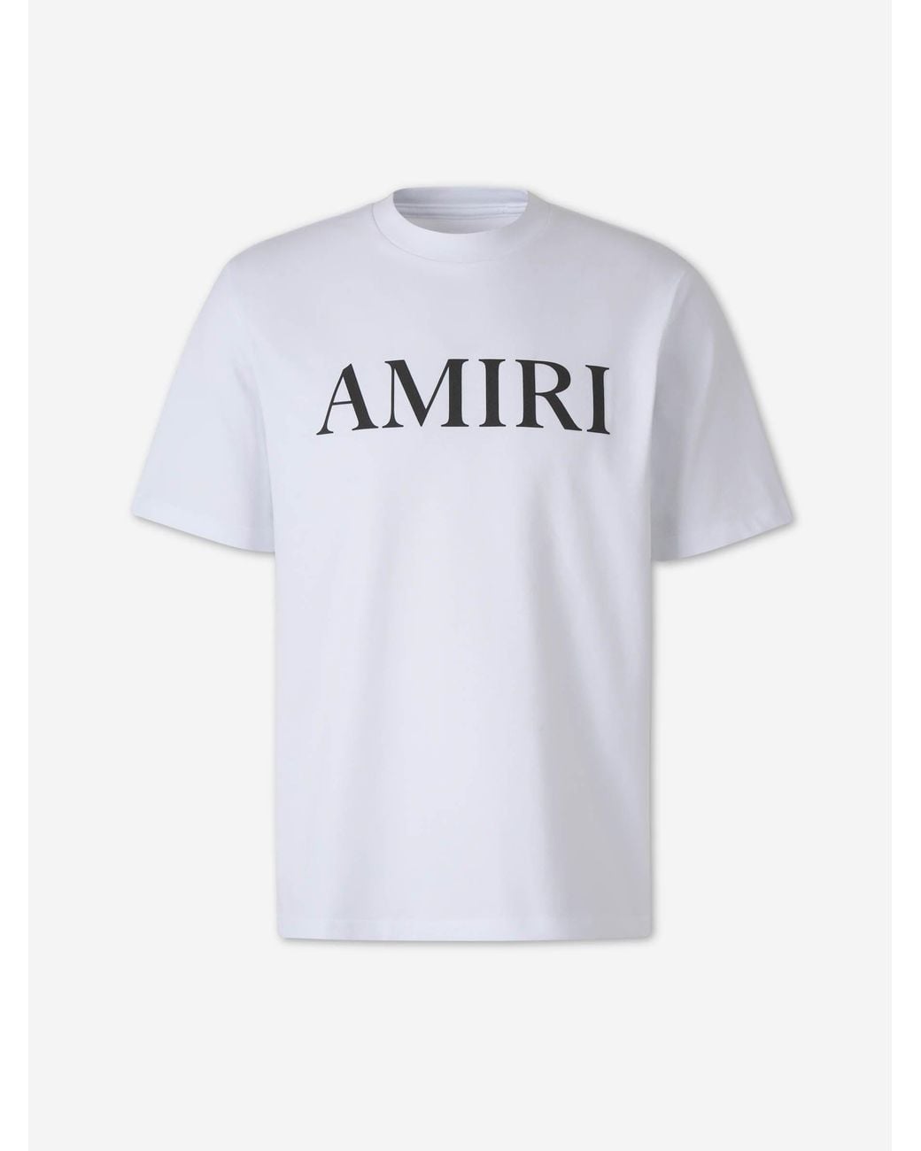 Amiri White Logo T-Shirt Short Sleeve for men