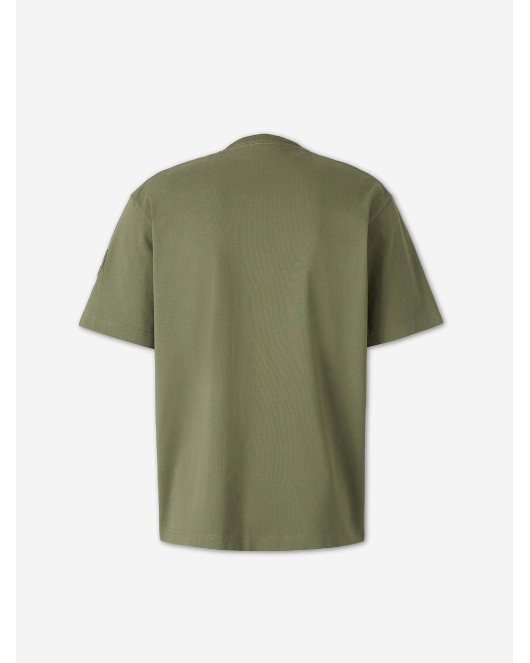 Canada Goose Green Plain Cotton T-Shirt for men