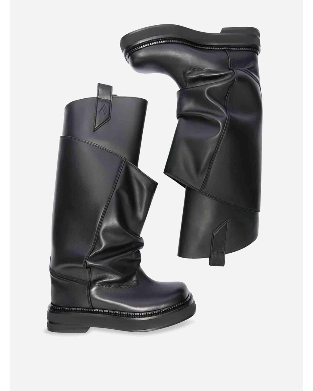 The Attico Black Robin Passeggiata Boots