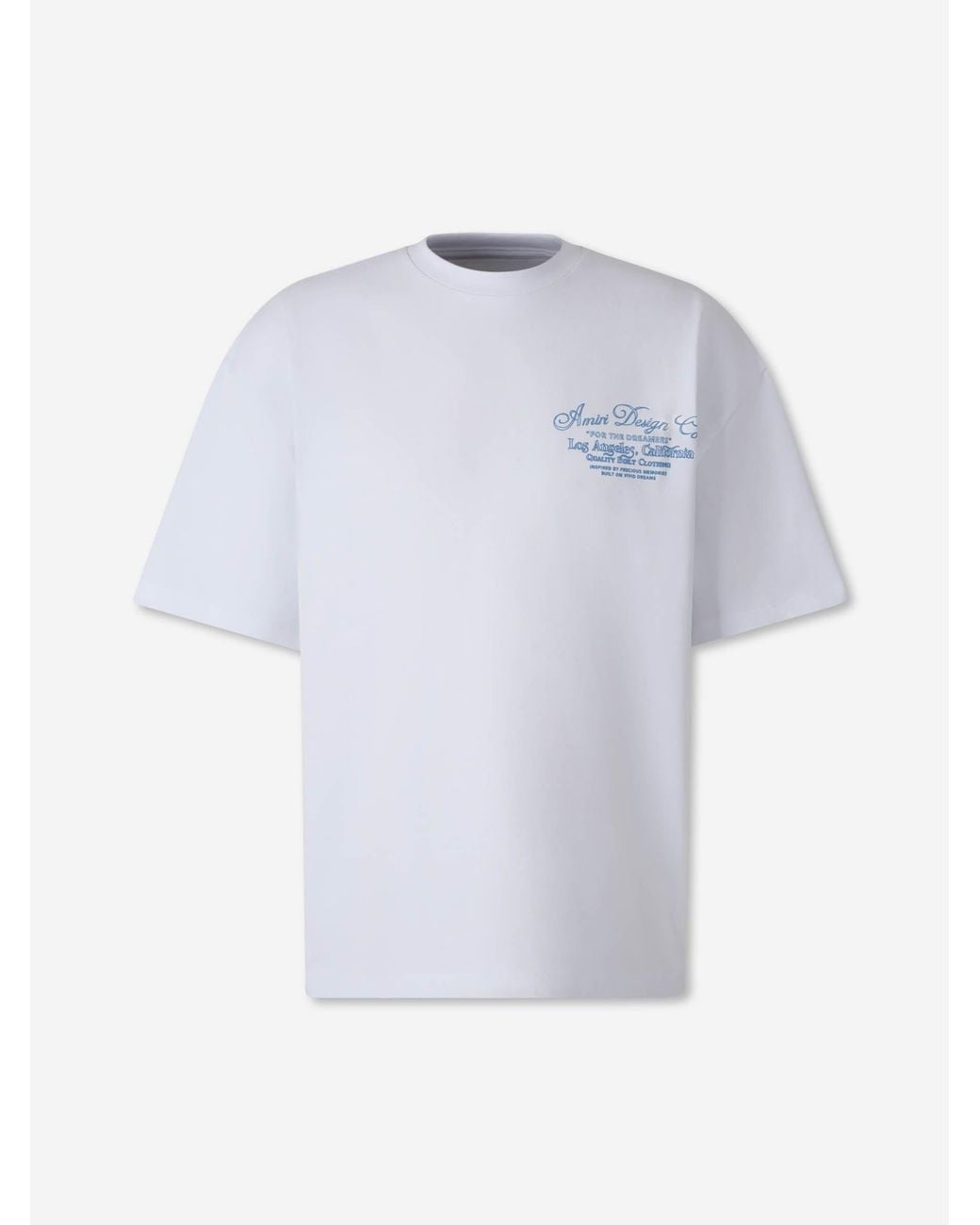 Amiri White Short Sleeve T-Shirt for men