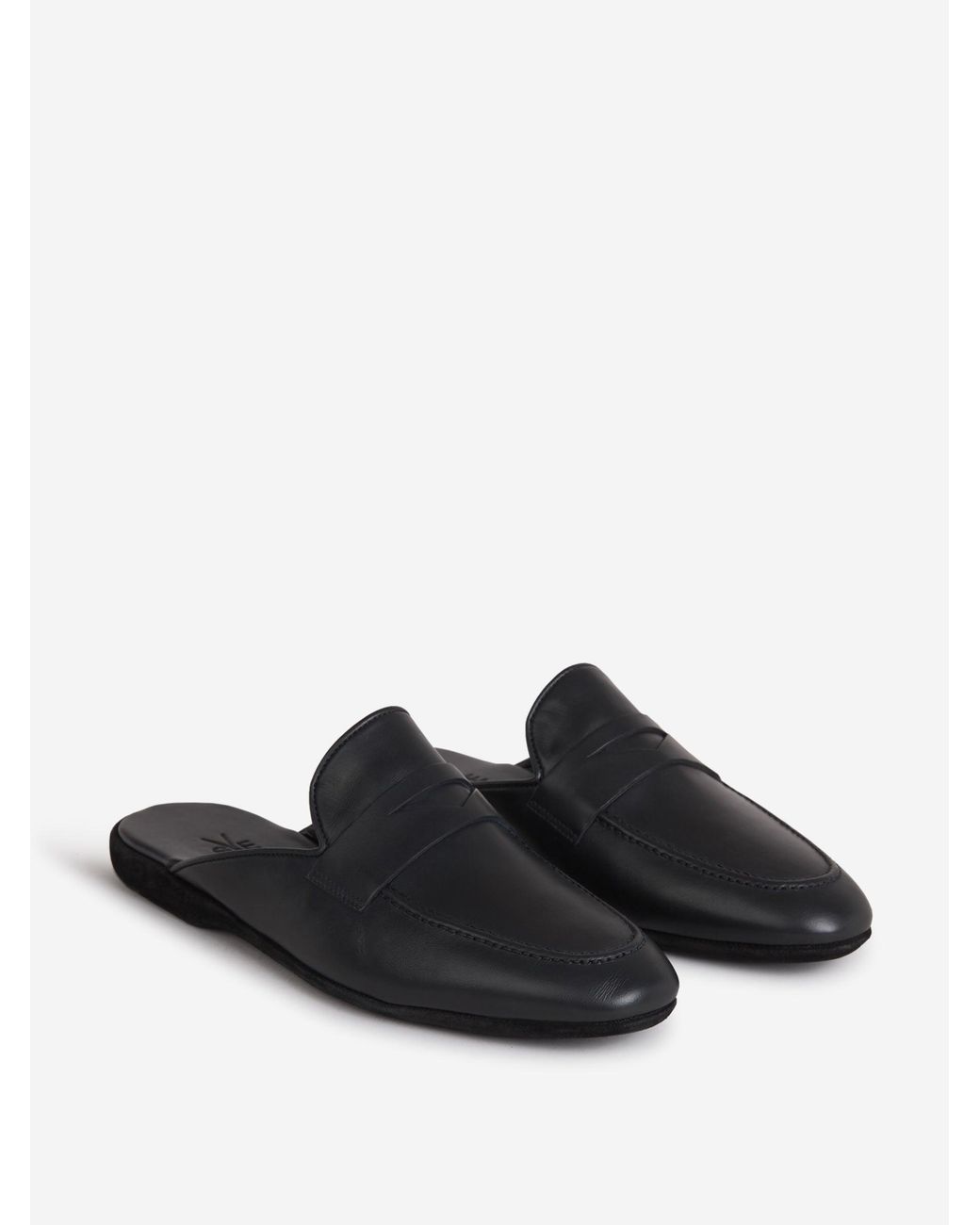 Santa Eulalia White Leather Slippers for men