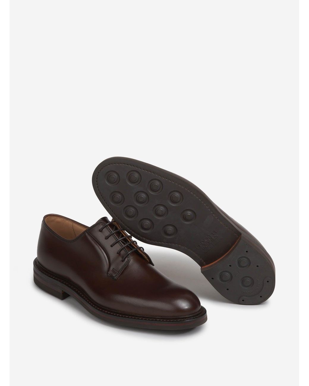 Crockett and Jones Brown Lanark 3 Shoes for men