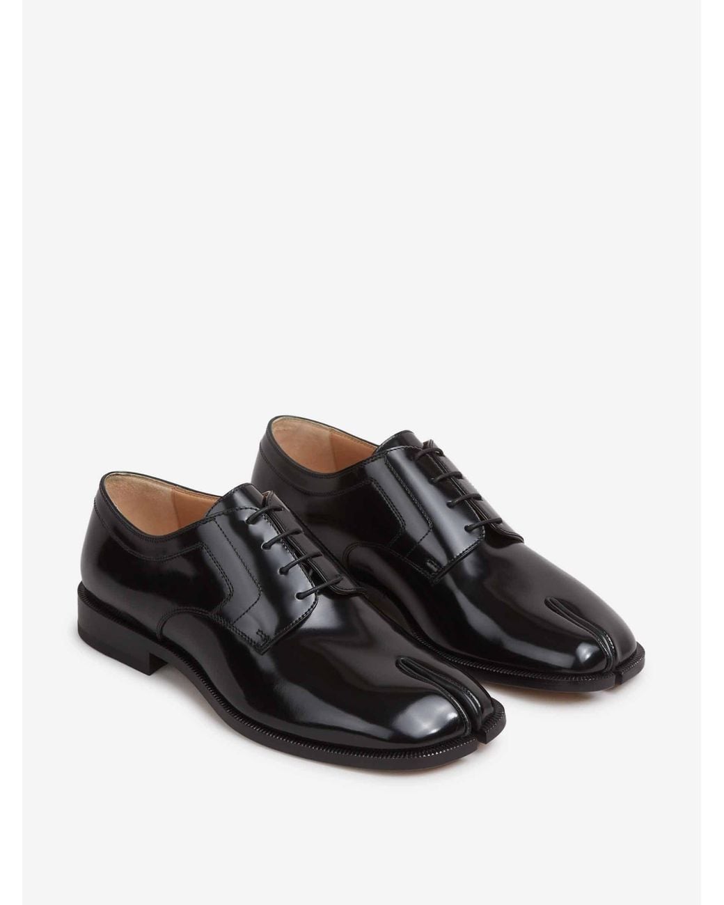 Maison Margiela Black Tabi Lace-up Shoes for men