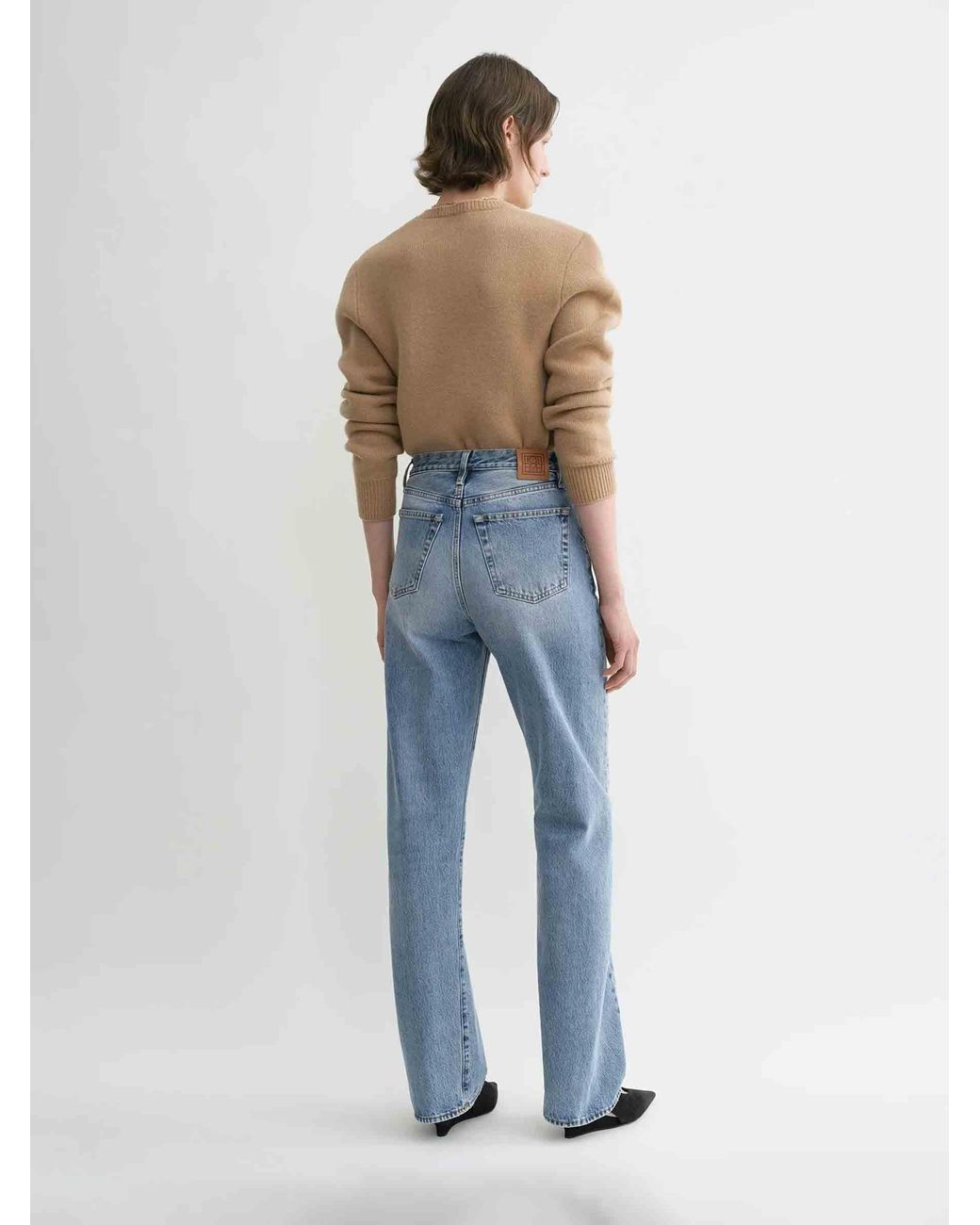 Totême Blue Twisted Straight Jeans