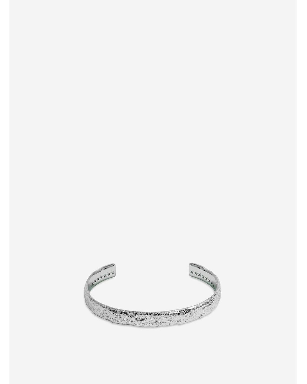 Twojeys White Organic Bangle Bracelet L for men