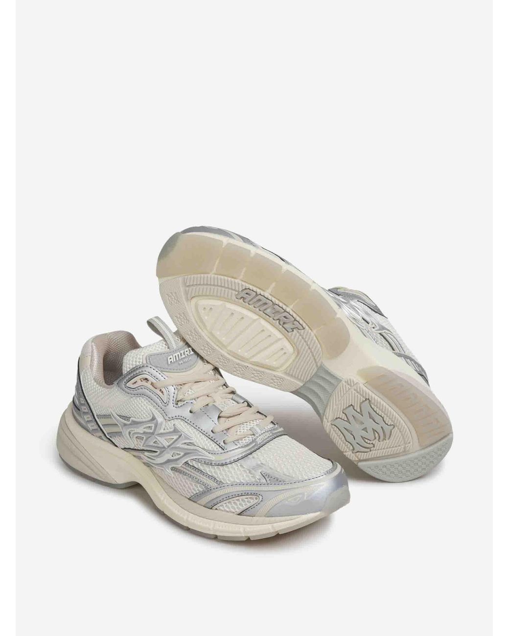 Amiri White Metallic M-Tech Sneakers for men