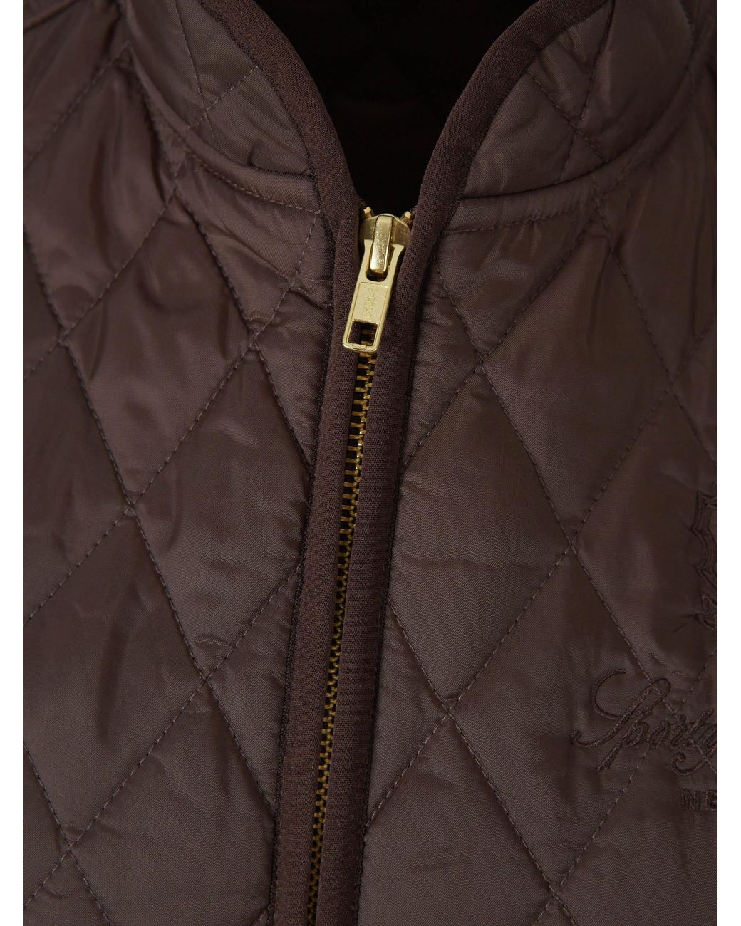 Sporty & Rich Brown Thin Padded Vest