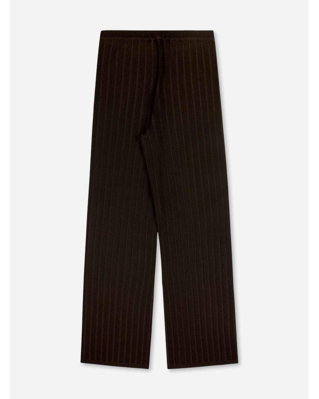 Sporty & Rich Brown Ribbed Knit Joggers