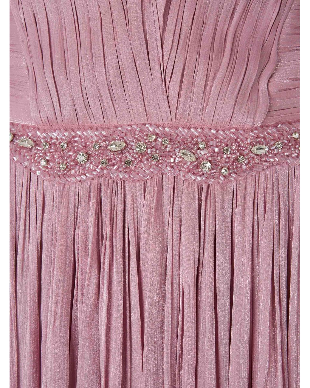 Costarellos Pink Juliette Pleated Dress