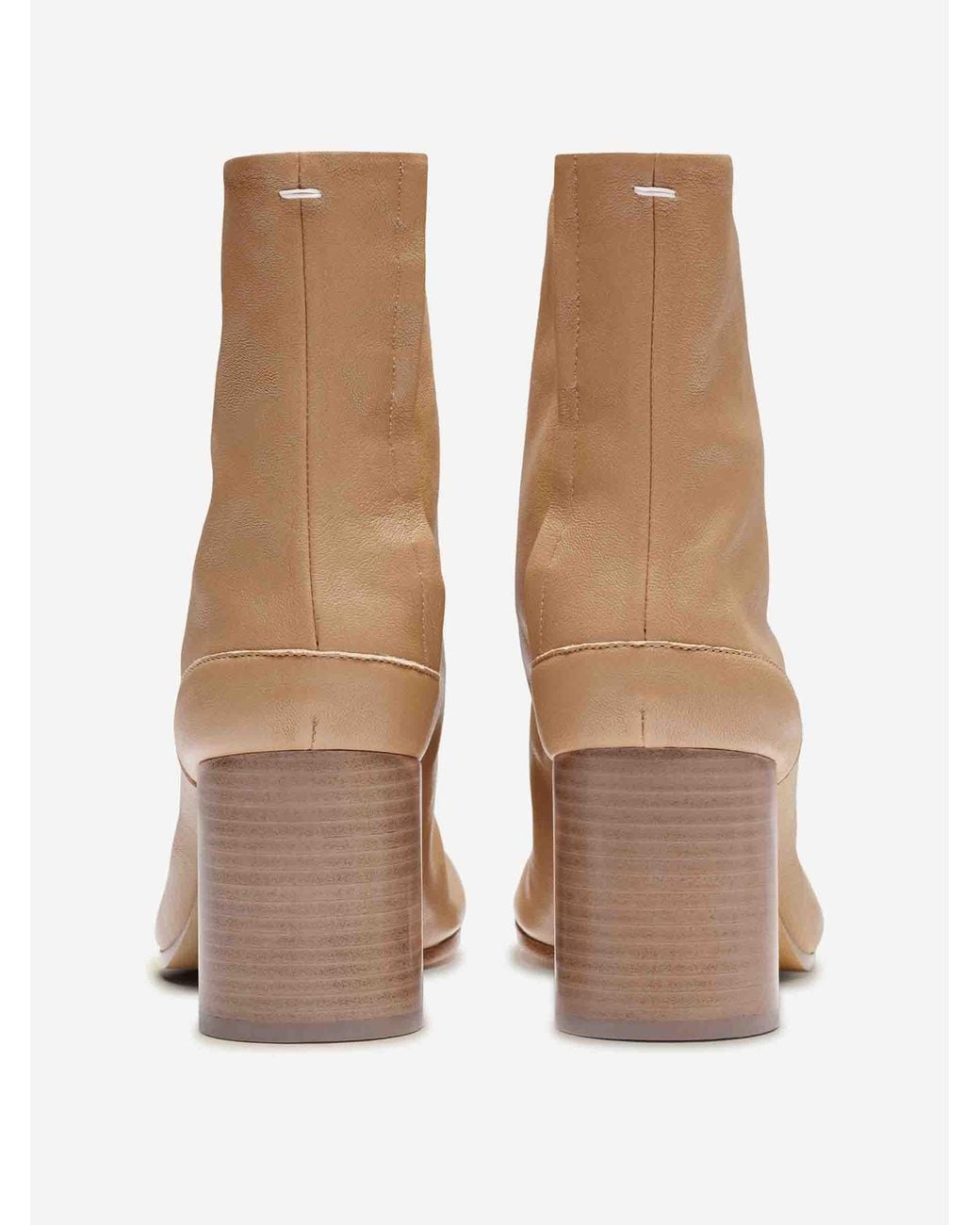 Maison Margiela Natural Tabi Leather Boots