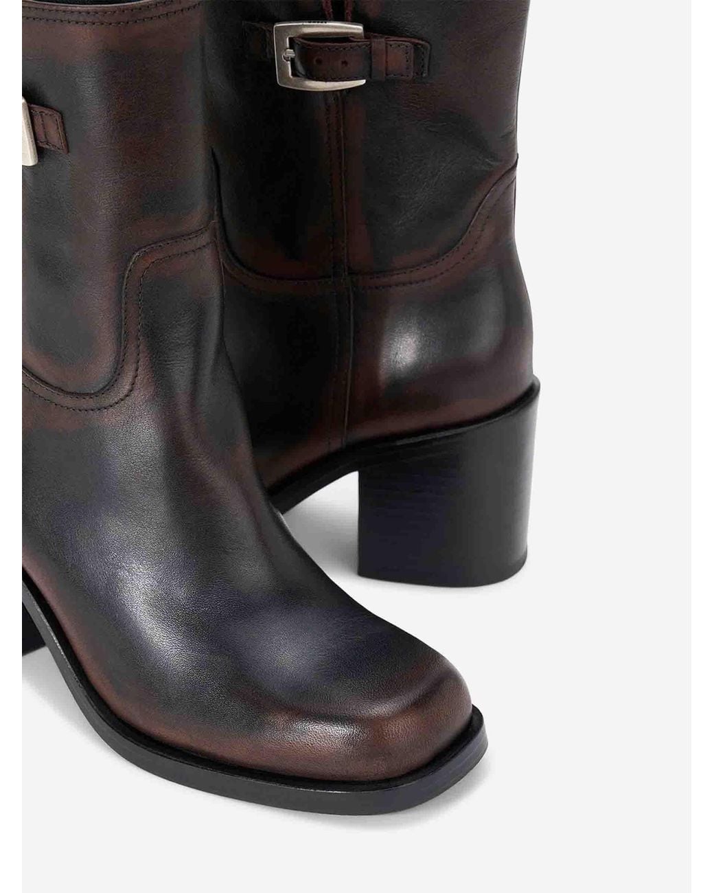 Staud Black Brooklyn 75Mm Leather Ankle Boots
