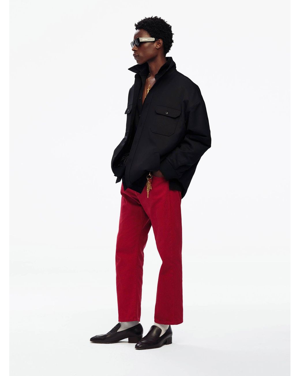 Willy Chavarria Black Casual Jacket for men