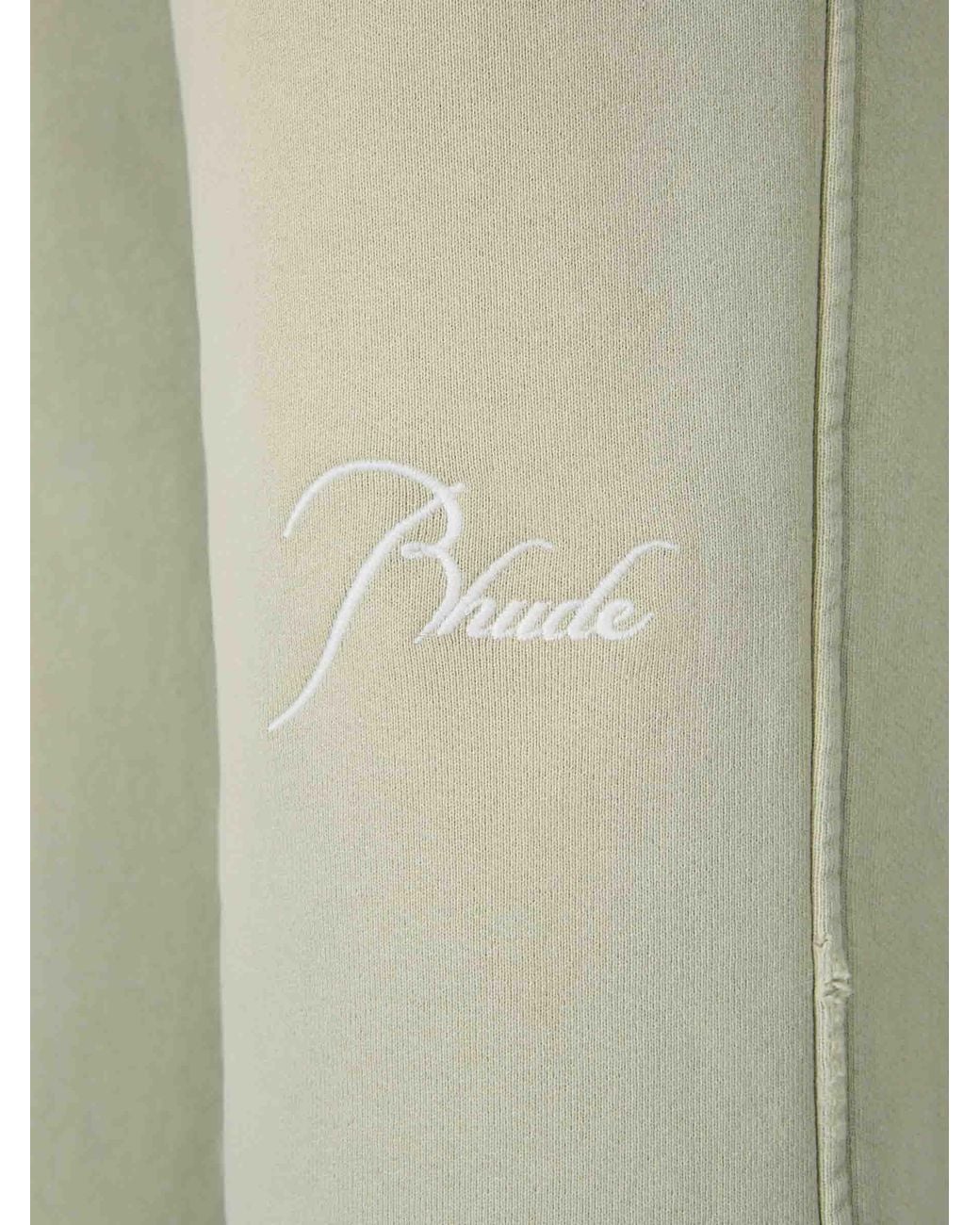 Rhude Green Cotton Joggers for men