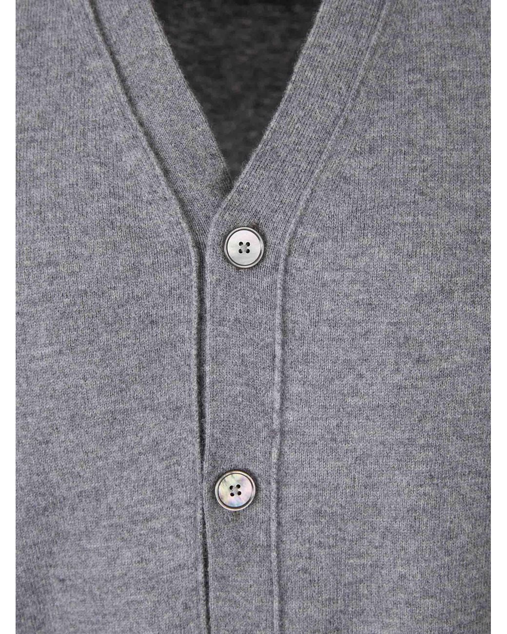 Santa Eulalia Gray Wool Knit Vest for men