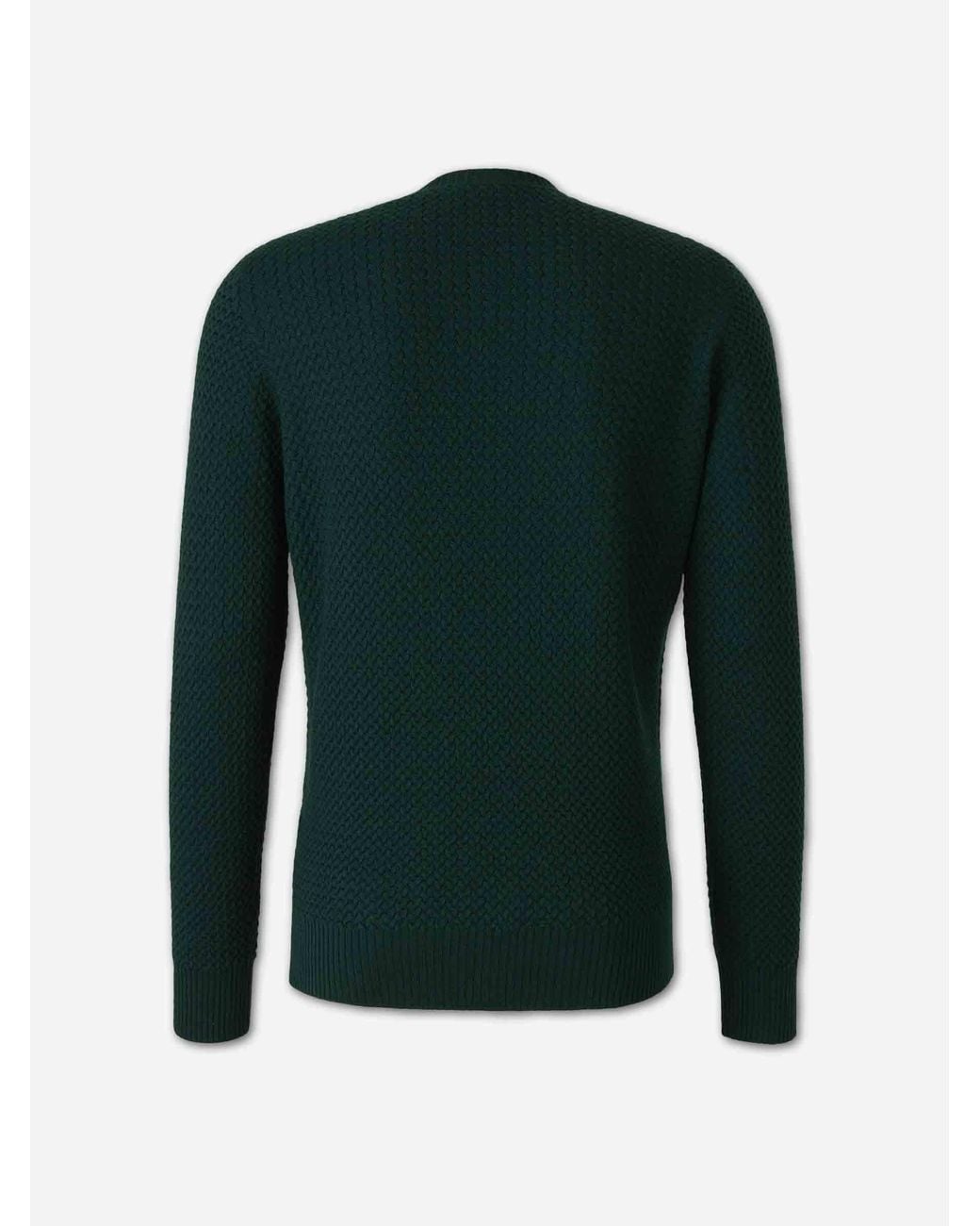 Santa Eulalia Green Braided Effect Sweater for men