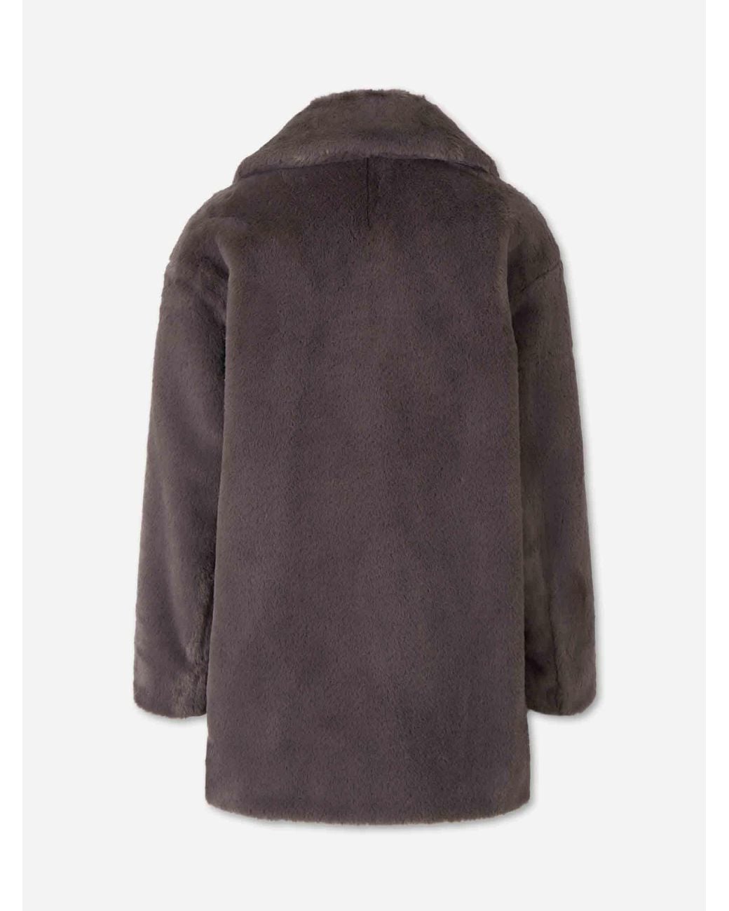 Herno Brown Short Fur Coat