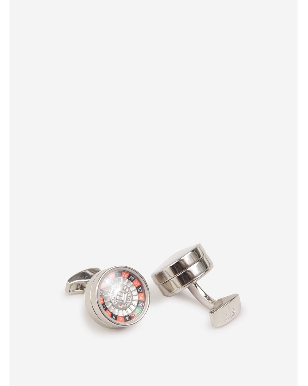 Tateossian White Roulette Cufflinks for men