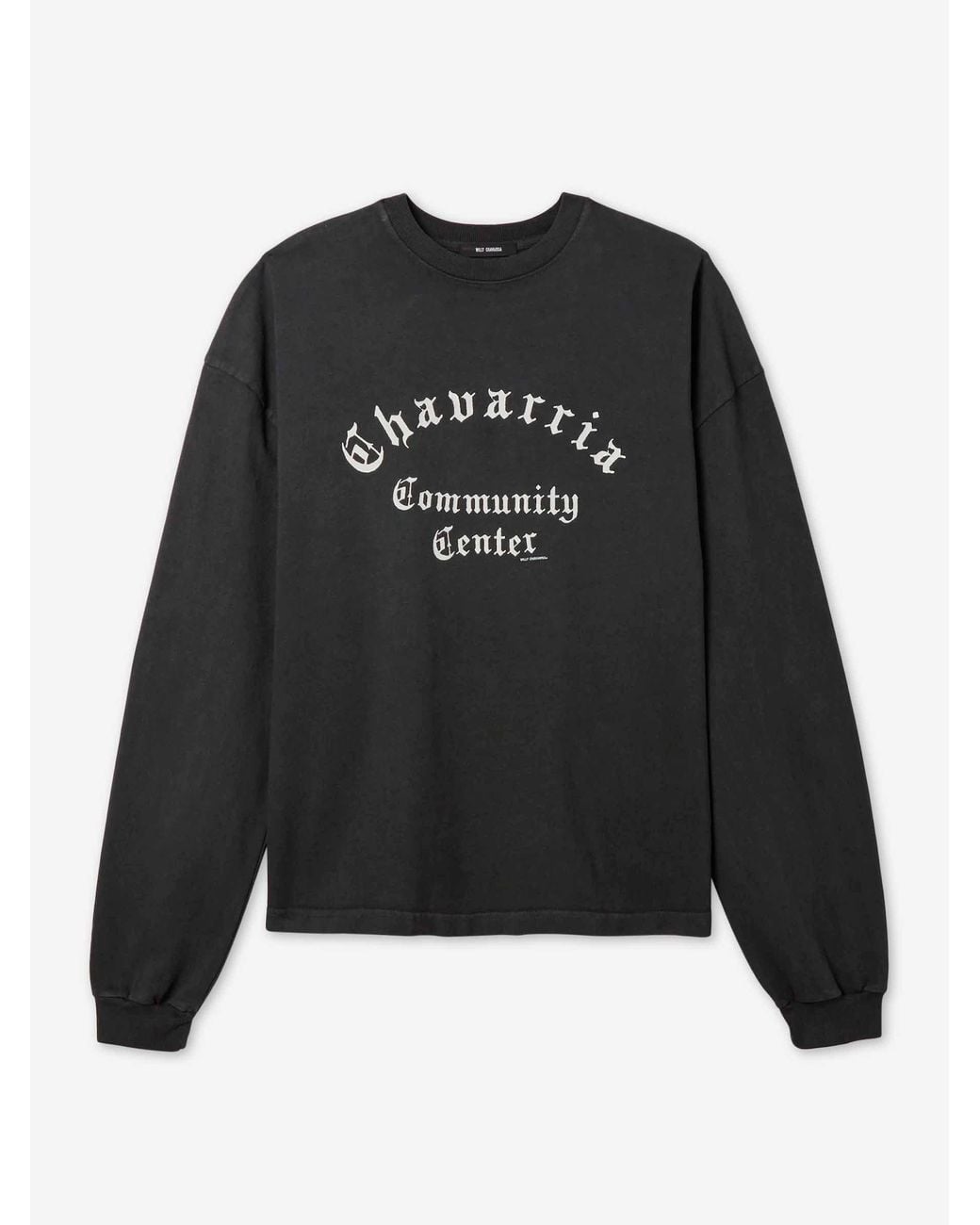 Willy Chavarria Black Community Center T-Shirt for men