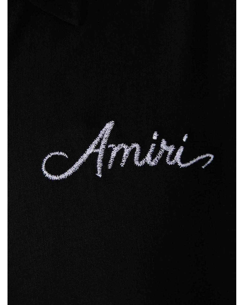 Amiri Black Viscose Casual Shirt for men