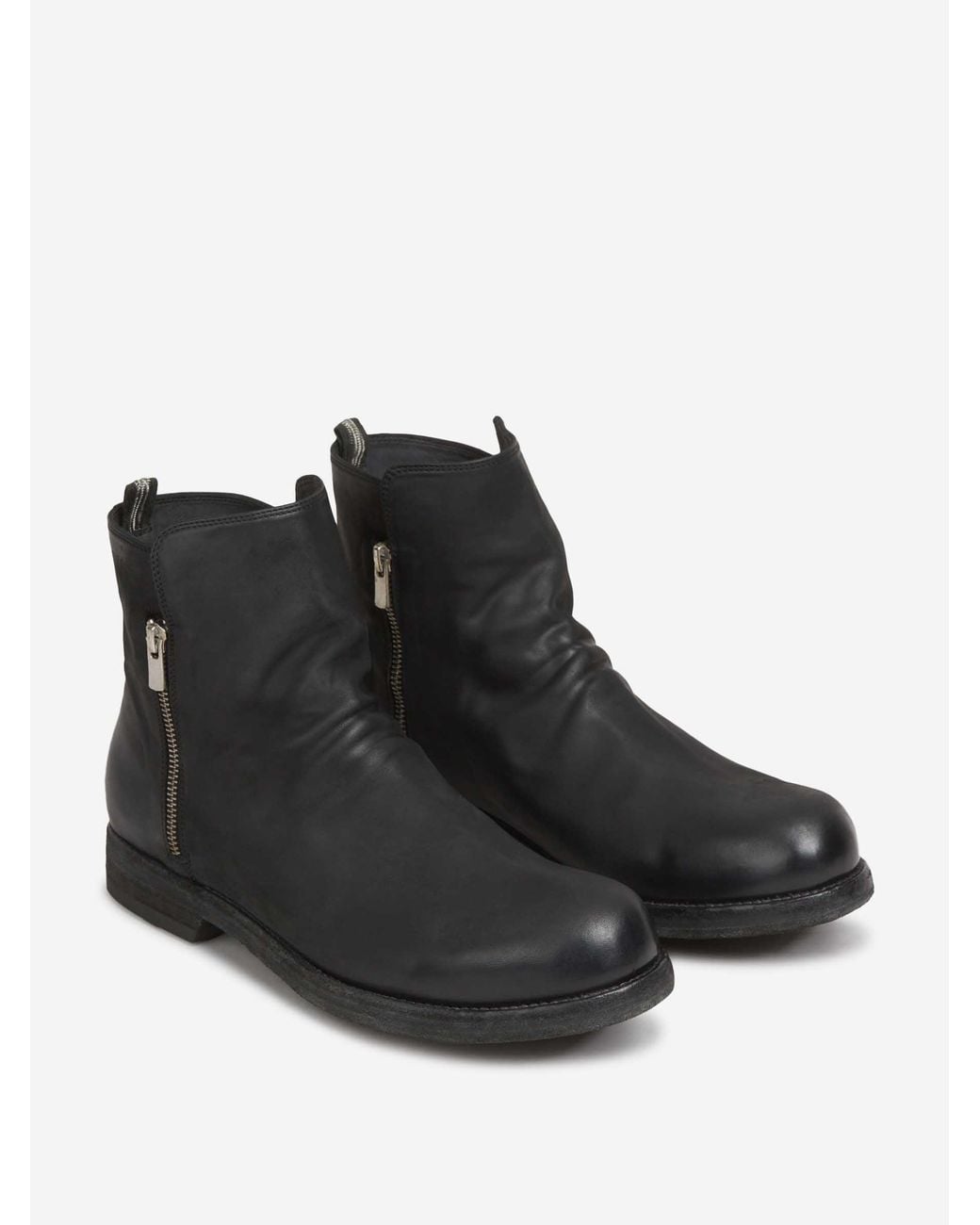 Officine Creative Black Bulla Dd 113 Boots for men