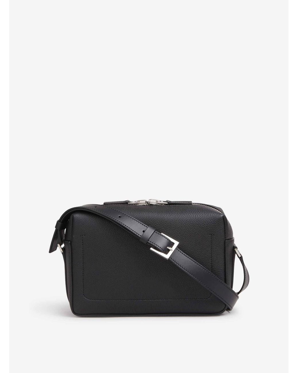 Tom Ford Black Leather Shoulder Bag for men