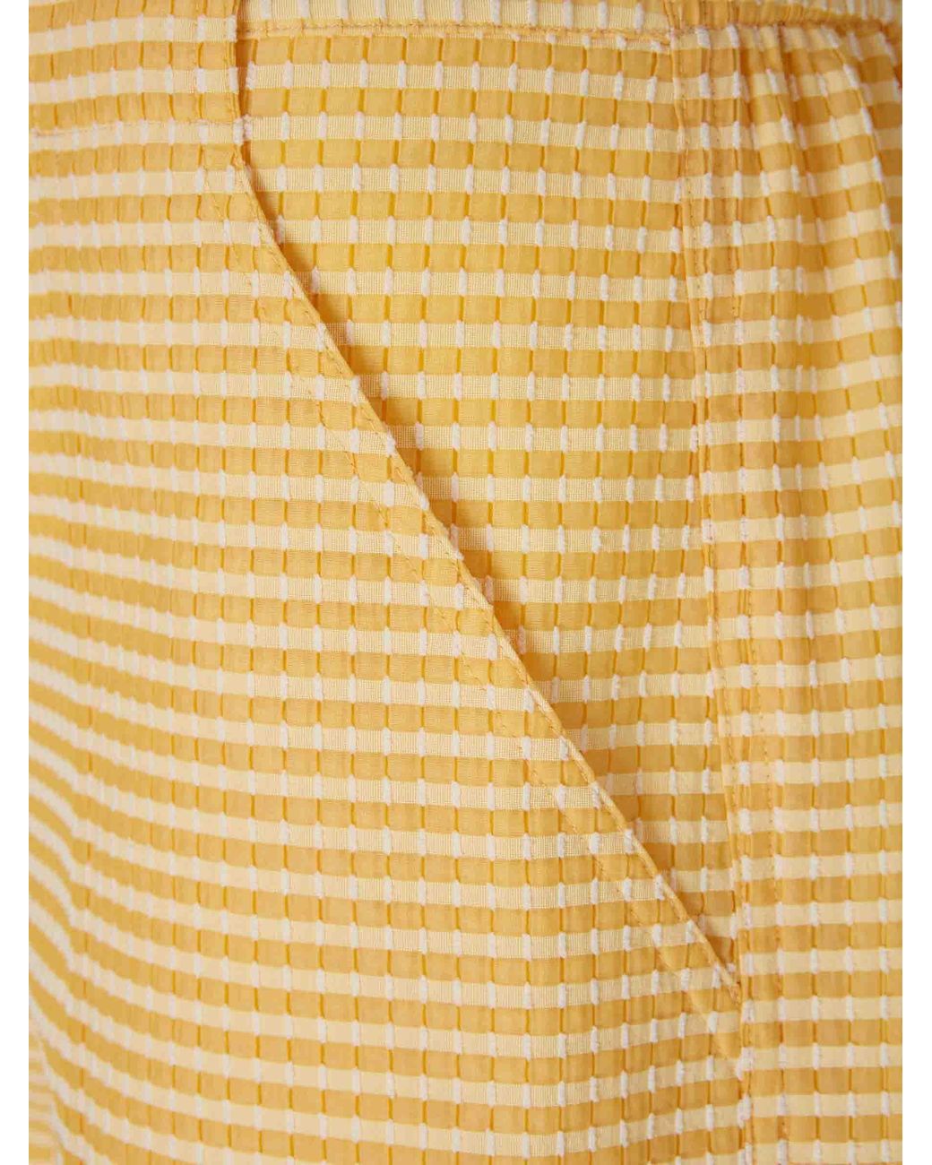 Jonathan Simkhai Yellow Printed Straight Leg Trousers