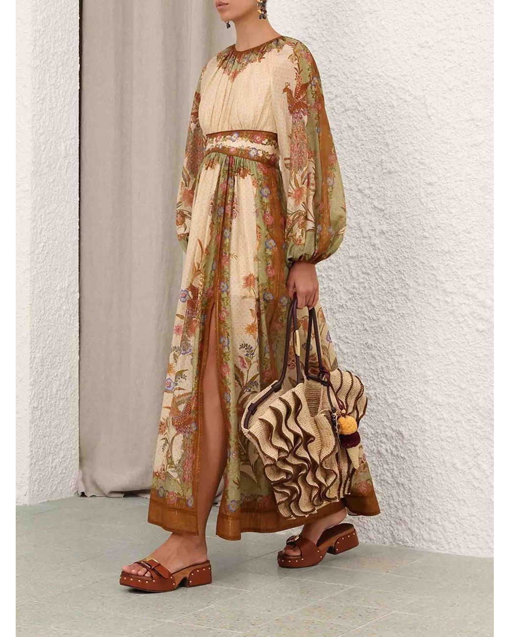 Zimmermann Natural Indra Maxi Dress