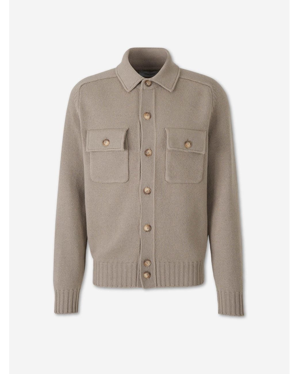 Gran Sasso Natural Wool Cardigan for men