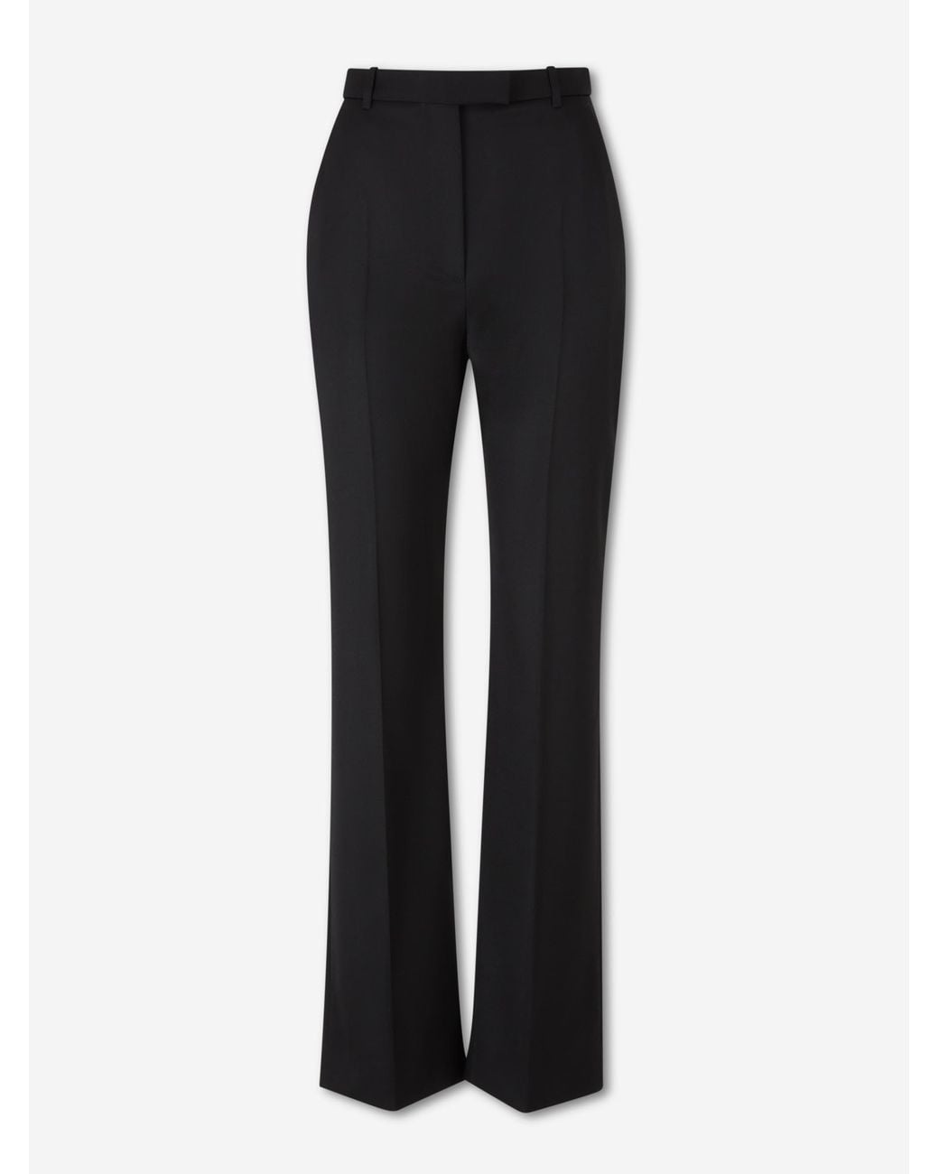 McQueen Black Wool Dress Pants