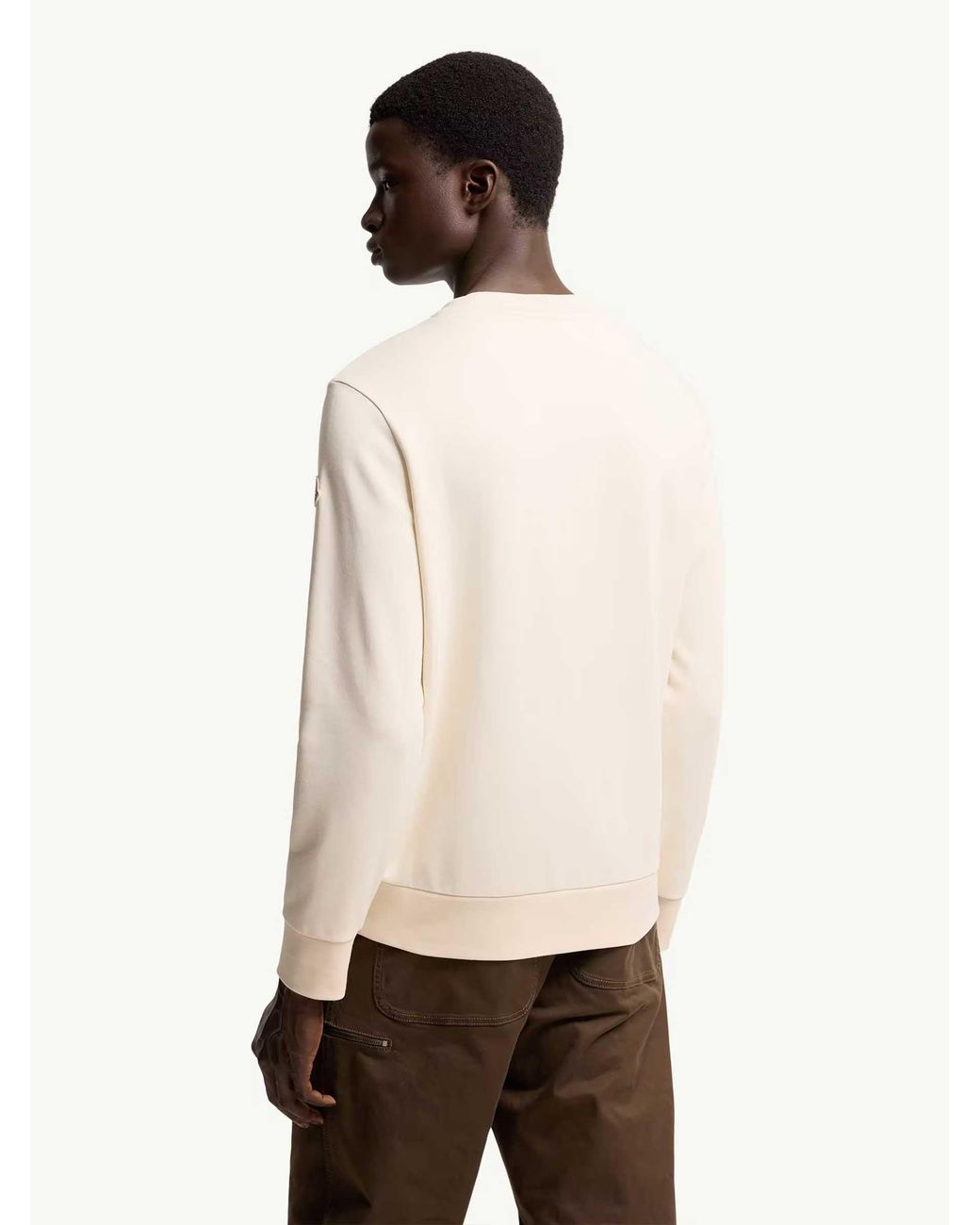 Sudadera Logo Moncler de hombre de color Natural