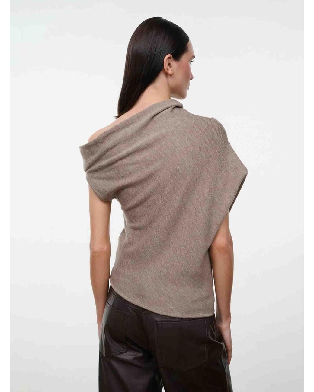 Staud Natural Mabel Asymmetrical Top