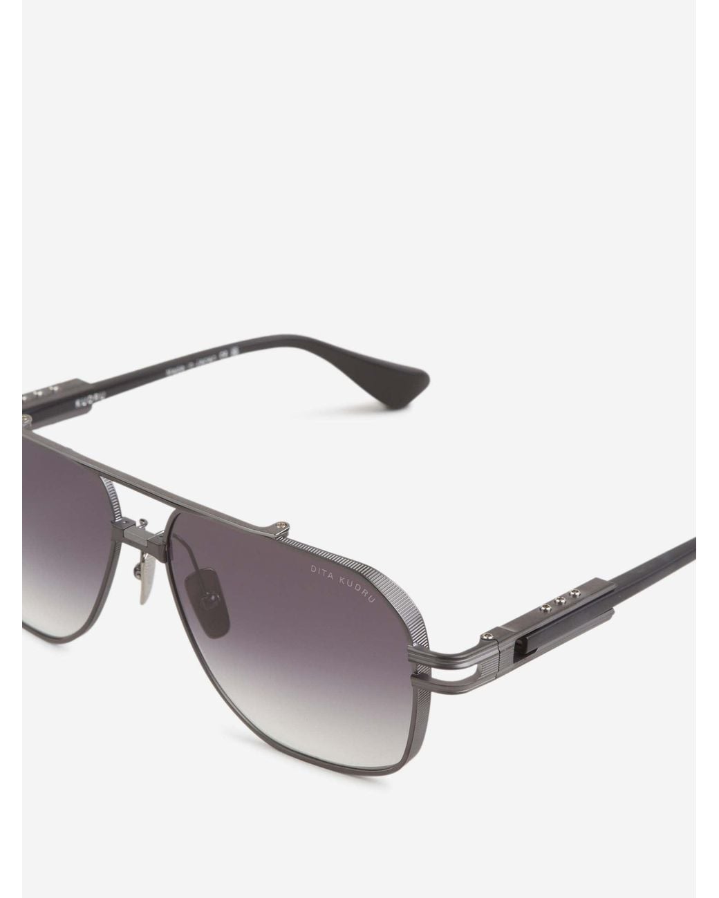 Dita Eyewear Gray Kudru Sunglasses for men