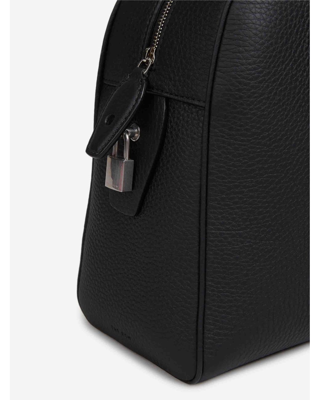 The Row Black Indian Bowling Bag