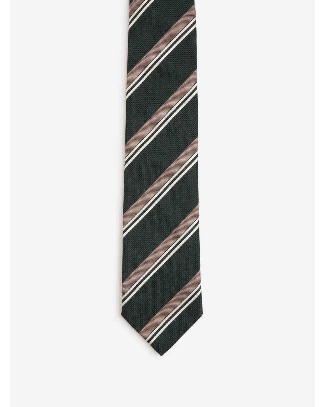 Bigi por Santa Eulalia Black Striped Silk Tie for men