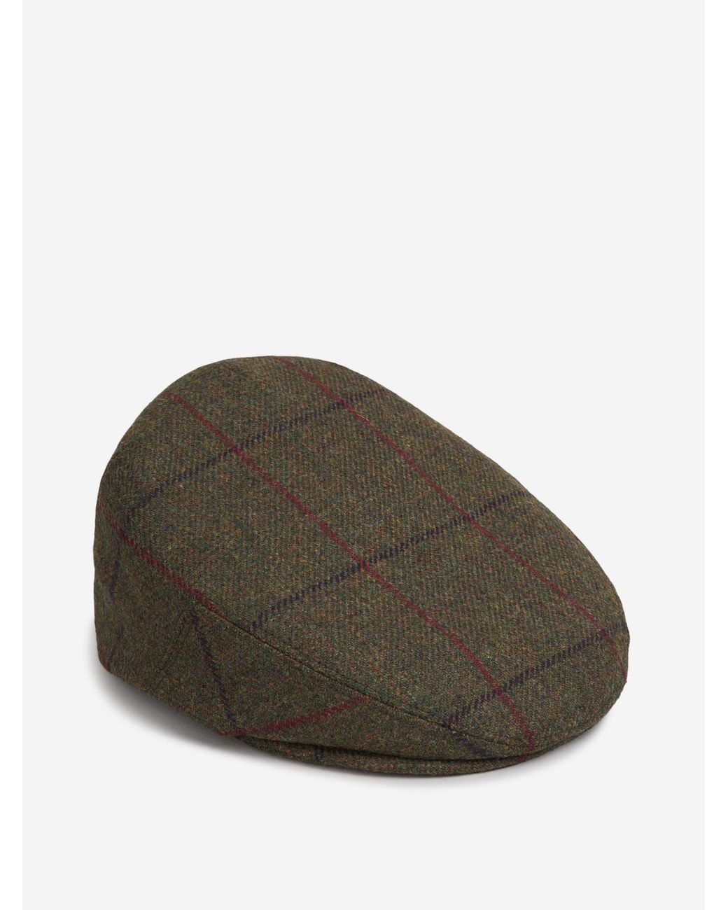 Lock & Hatters Green Tweed Plaid Beret for men