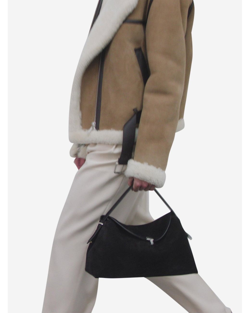 Totême  Black T-Lock Multifunction Shoulder Bag