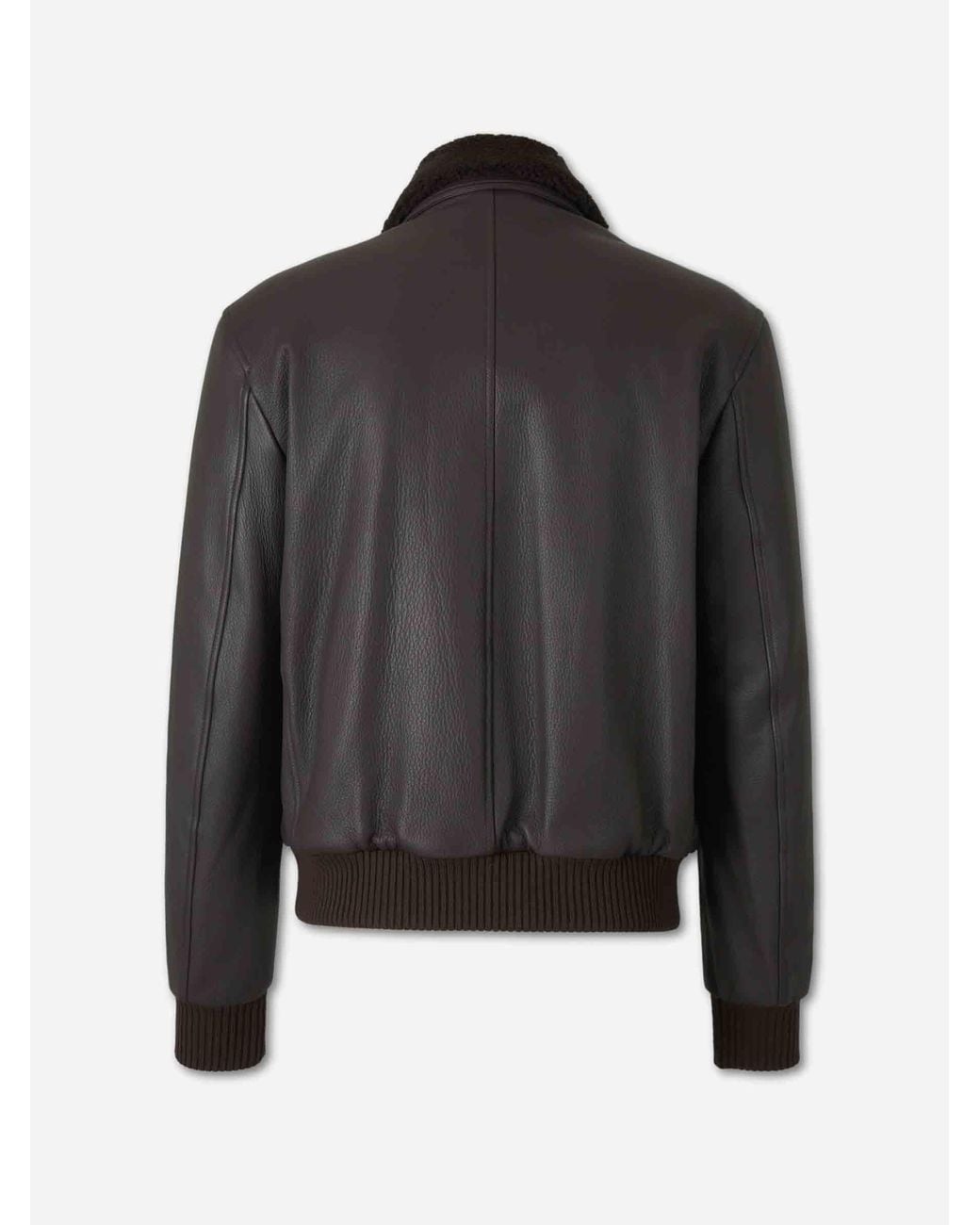 Santa Eulalia Black Casual Leather Jacket for men