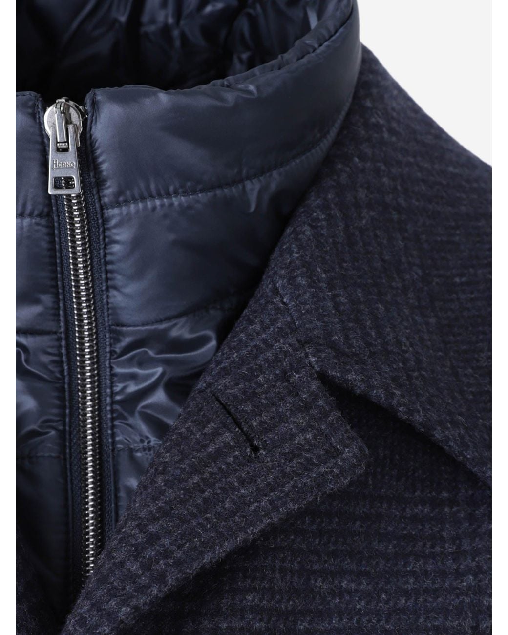 Herno Blue Long Padded Coat for men