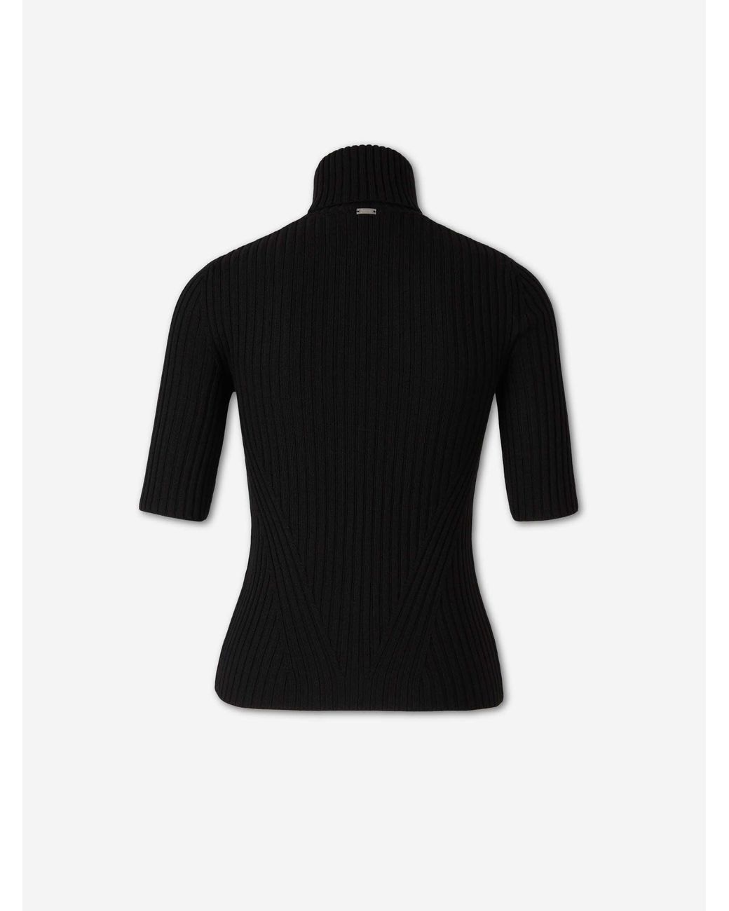 Herno Black Short Sleeve Sweater