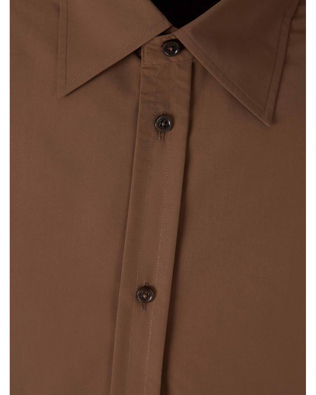 Jil Sander Brown Plain Polyester Shirt for men