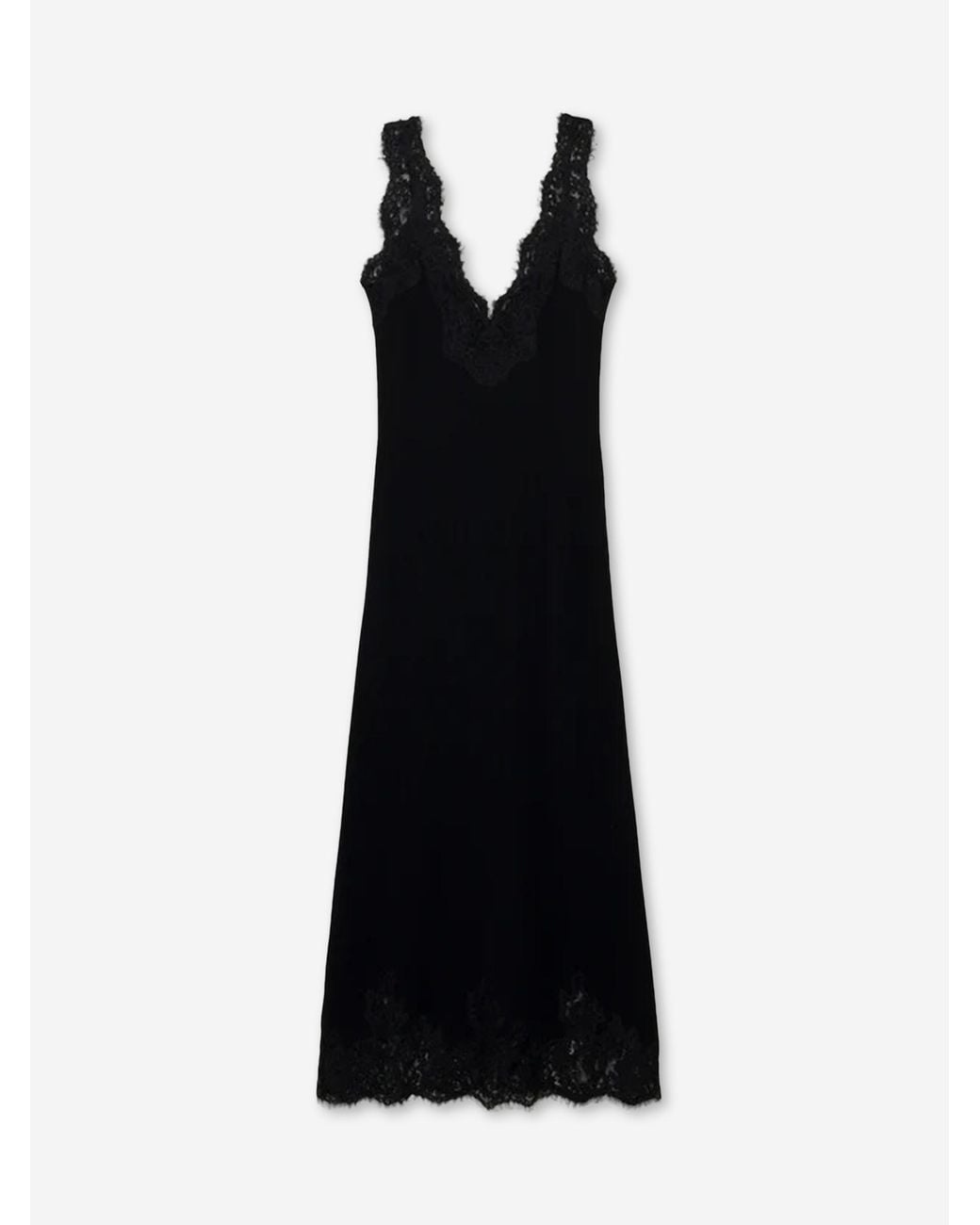 Jonathan Simkhai Black Cashmere Slip Dress