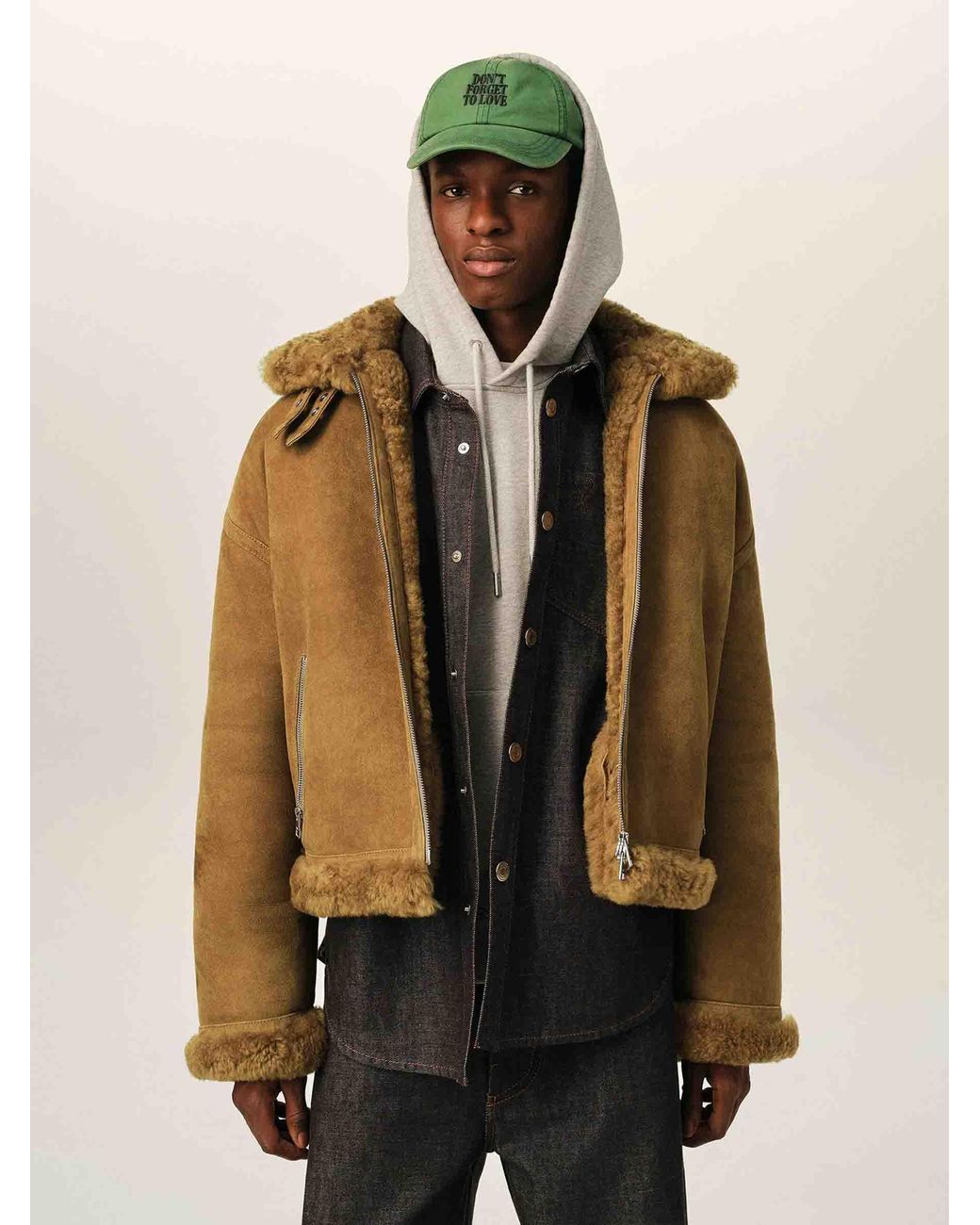 AMI Natural Sherarling Casual Jacket for men
