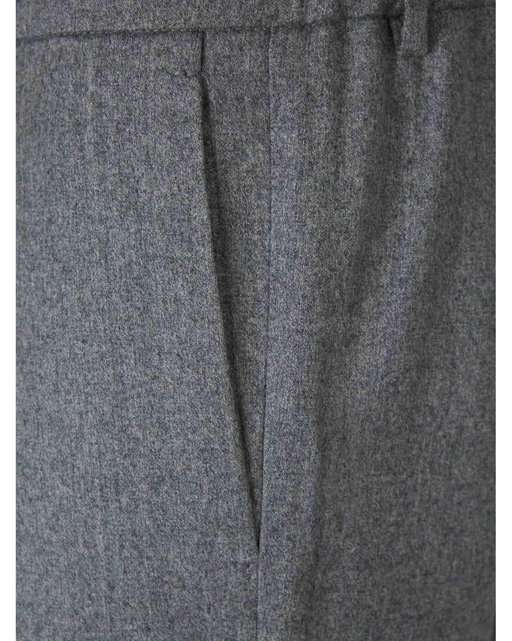 Santa Eulalia Gray Elastic Waist Trousers for men
