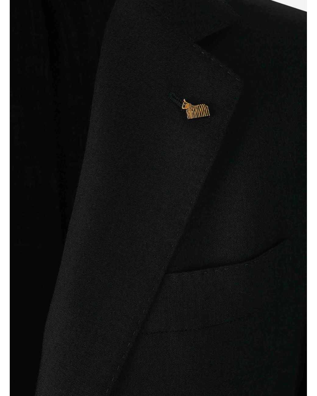 Cravatta Floreale di Colombo in Black da Uomo