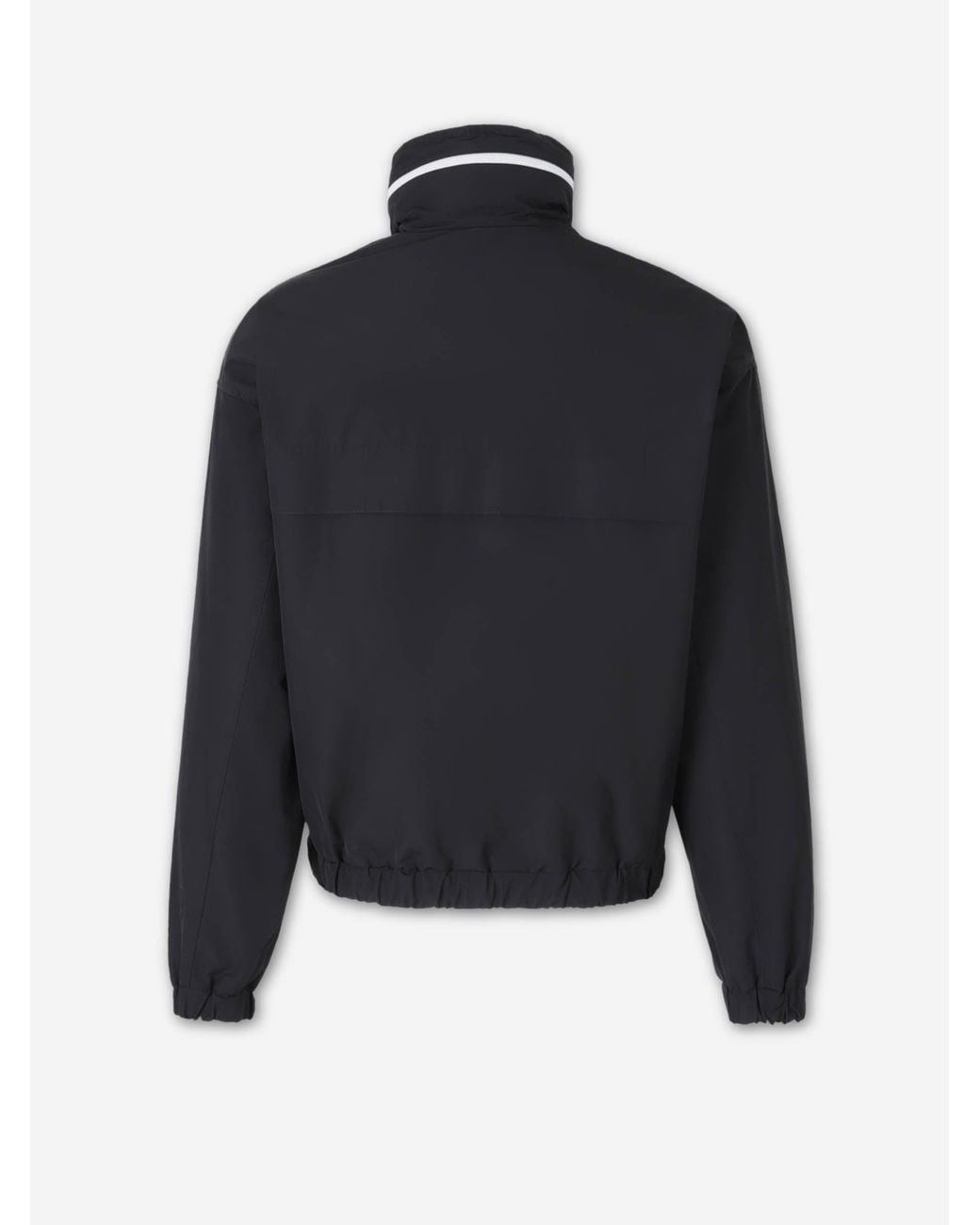 AMI Blue Logo Technical Jacket for men