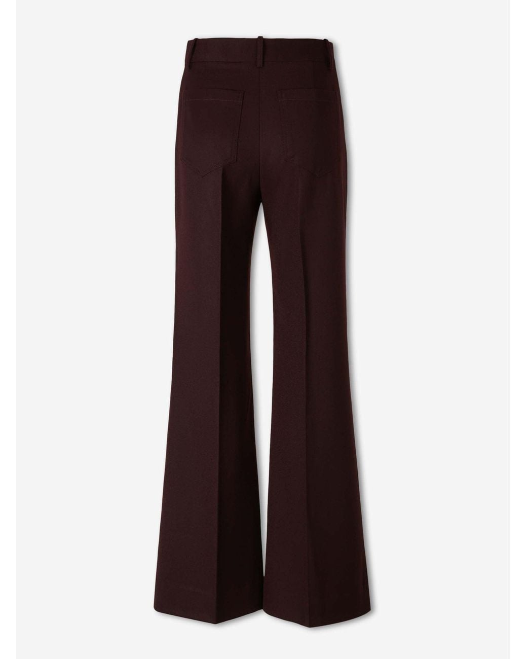 Victoria Beckham Brown Alina Flared Pants