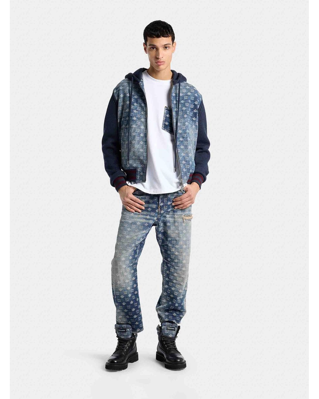 Jeans Monogrammés D2 DSquared² pour homme en coloris Blue