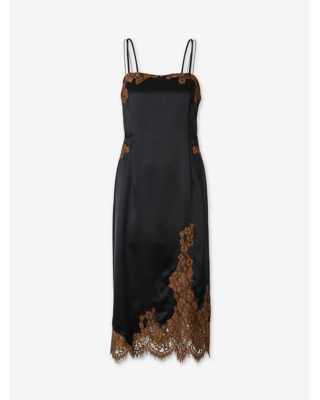 Dorothee Schumacher Black Midi Lingerie Dress