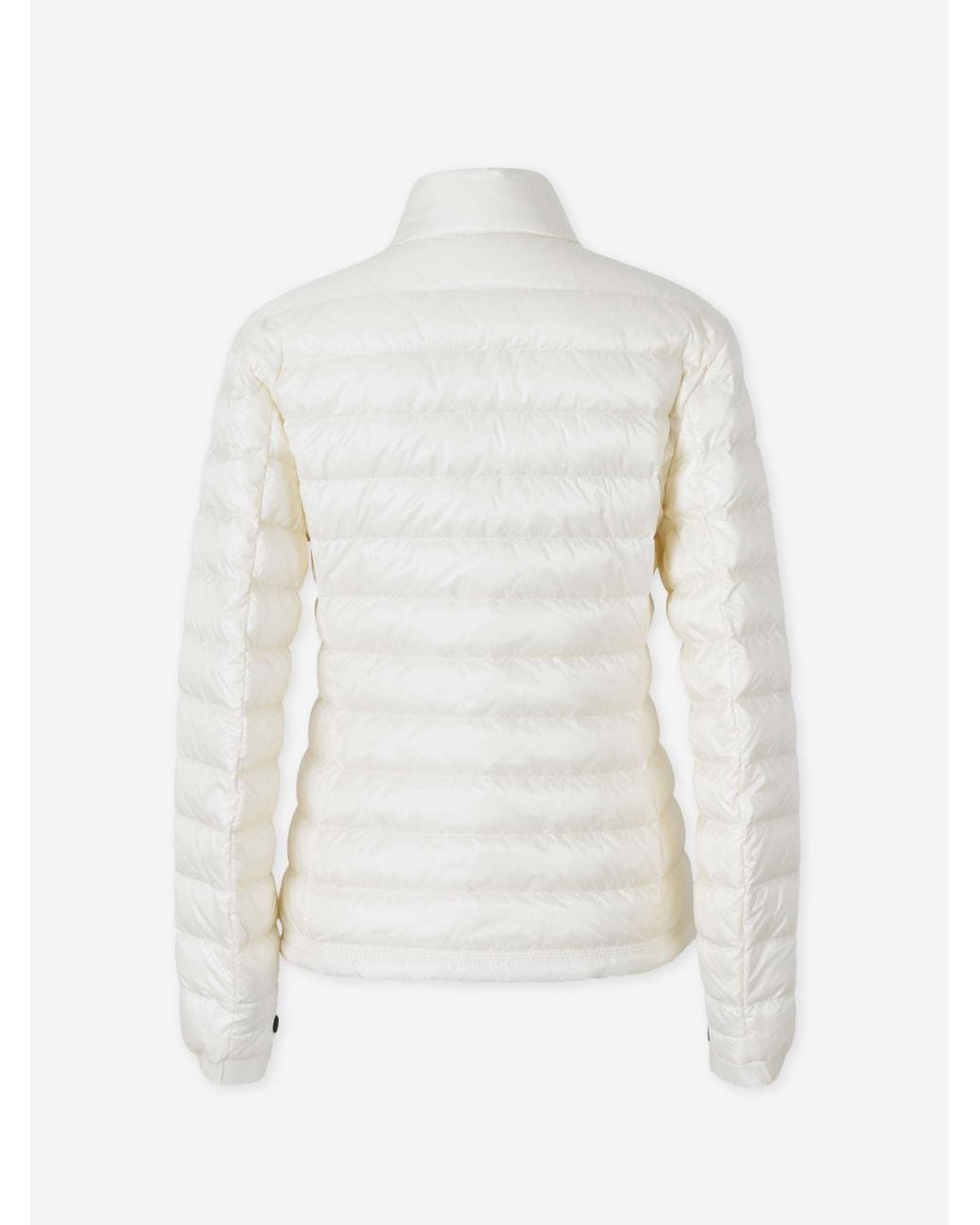 Moncler White Down Vest With Sherpa Lining